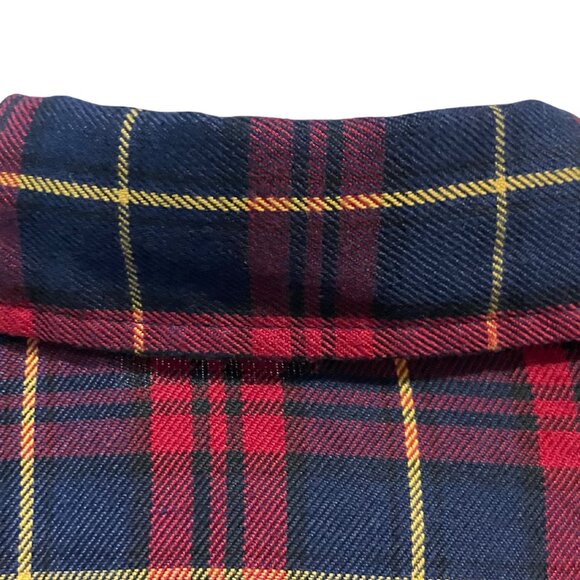 Haute Rogue Embroidered Floral Plaid Button-Up Shirt Medium - Picture 10 of 16